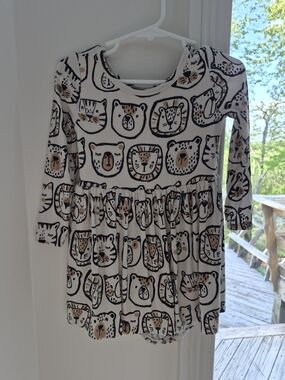 Little Sleepies Lions, Tigers, Bears Twirl Dress